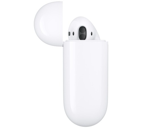 Беспроводные наушники Apple AirPods 2 с зарядным футляром: белый стиль и свобода звука