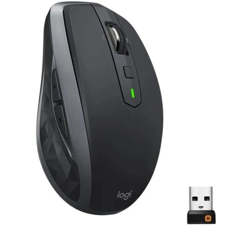 Мышь беспроводная Logitech MX Anywhere 2S, Bluetooth/Радио, оптическая, USB, черный