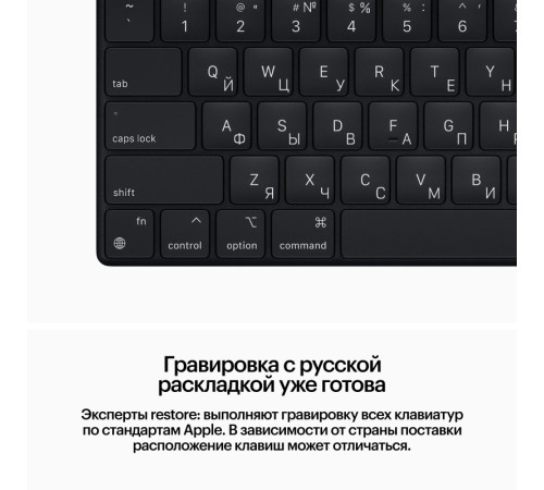 Клавиатура Apple IPad Pro Magic Keyboard 11 (M4) Черный EN/RU (MWR23)