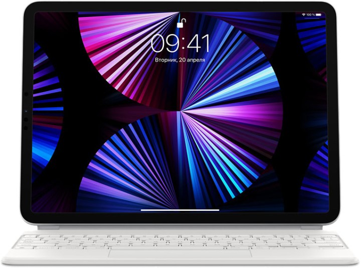 Клавиатура Apple IPad Pro Magic Keyboard 11 Белый EN/RU (MJQJ3)