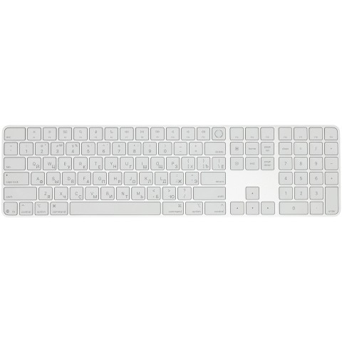 Клавиатура Apple Magic Keyboard Touch ID Numeric Keypad USB-C Белый (MXK73)