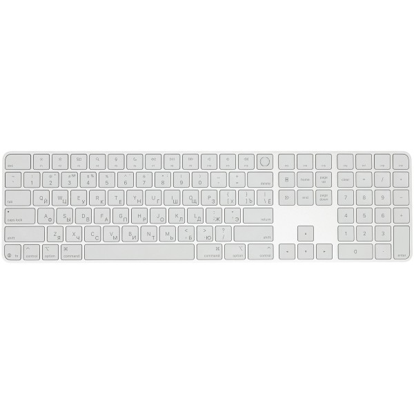 Клавиатура Apple Magic Keyboard Touch ID Numeric Keypad USB-C Белый (MXK73)
