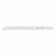 Клавиатура Apple Magic Keyboard Touch ID Numeric Keypad USB-C Белый (MXK73)