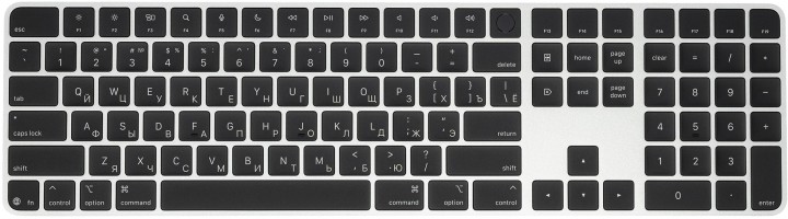 Клавиатура Apple Magic Keyboard Touch ID Numeric Keypad USB-C Черный (MXK83)