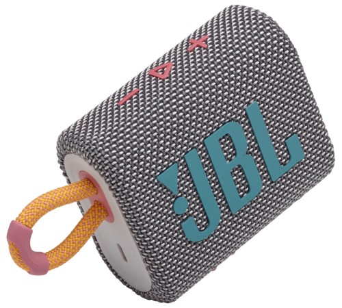 Портативная акустика JBL GO 3 4.2 Вт в сером цвете: мощный звук в компактном корпусе