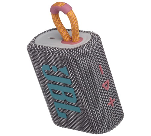 Портативная акустика JBL GO 3 4.2 Вт в сером цвете: мощный звук в компактном корпусе