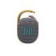 Портативная акустика JBL Clip 4 в сером цвете: мощный звук в компактном корпусе