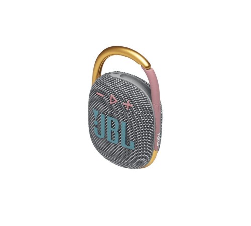 Портативная акустика JBL Clip 4 в сером цвете: мощный звук в компактном корпусе