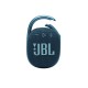 Портативная акустика JBL Clip 4 синего цвета: мощный звук в компактном корпусе