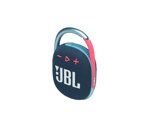 Портативная акустика JBL Clip 4 в сине-розовой расцветке — 5 Вт мощности для вашего настроения