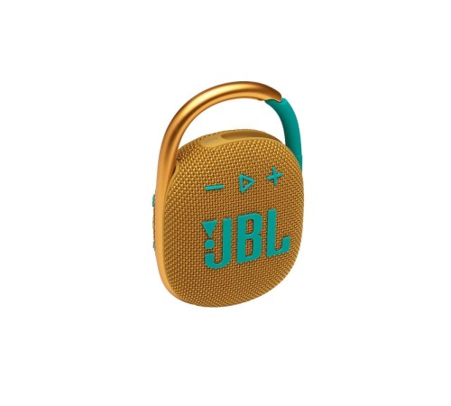 Портативная акустика JBL Clip 4 жёлтого цвета: яркий звук в любом месте