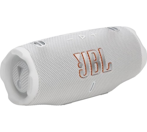 Портативная акустика JBL Charge 6 в белом цвете — мощный звук в компактном корпусе