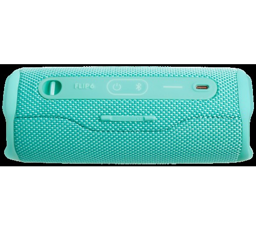Портативная акустика JBL Flip 6, 30 Вт — насыщенный звук в бирюзовом дизайне.