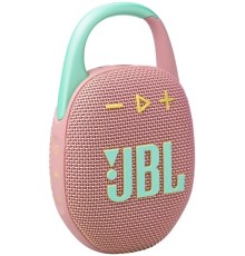 Портативная акустика JBL Clip 5, 7 Вт, pink, розовый