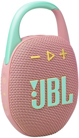 Портативная акустика JBL Clip 5, 7 Вт, pink, розовый