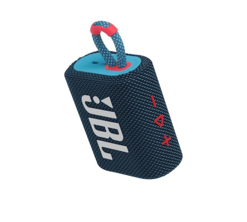 Портативная акустика JBL GO 3 4.2 Вт в синем и розовом цвете: мощный звук в компактном корпусе.