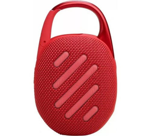 Портативная акустика JBL Clip 5, 7 Вт, красный — яркий звук в компактном корпусе.