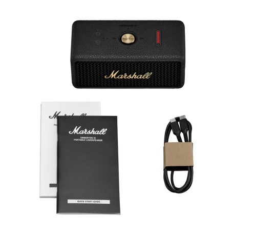 Портативная акустика Marshall Emberton III в чёрном цвете: мощный звук в компактном корпусе