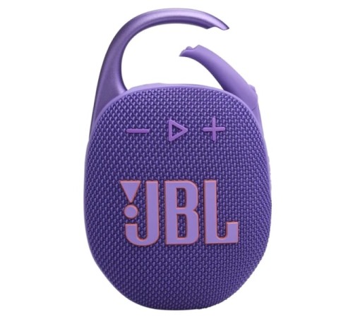 Портативная акустика JBL Clip 5 в фиолетовом цвете: мощный звук в компактном корпусе