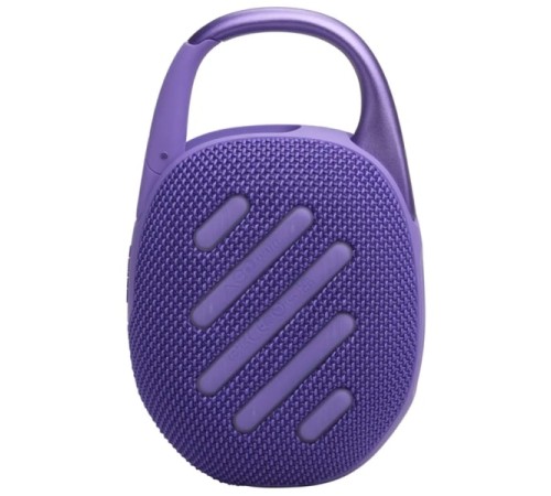 Портативная акустика JBL Clip 5 в фиолетовом цвете: мощный звук в компактном корпусе