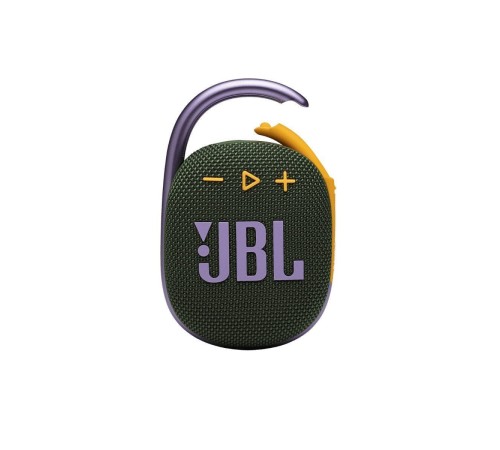 Портативная акустика JBL Clip 4 в зелёном цвете: мощный звук в компактном корпусе