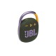 Портативная акустика JBL Clip 4 в зелёном цвете: мощный звук в компактном корпусе