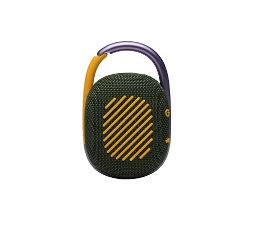 Портативная акустика JBL Clip 4 в зелёном цвете: мощный звук в компактном корпусе