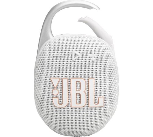 Портативная акустика JBL Clip 5, 7 Вт, белый: качественный звук в компактном корпусе