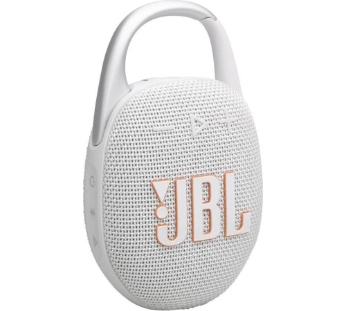 Портативная акустика JBL Clip 5, 7 Вт, белый: качественный звук в компактном корпусе