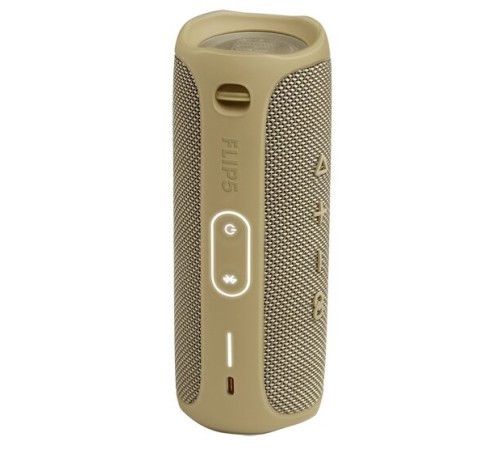 Портативная акустика JBL Flip 5 в песочном цвете: мощный звук в компактном корпусе