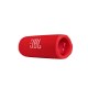 Портативная акустика JBL Flip 6, 30 Вт — мощный звук в красном дизайне.