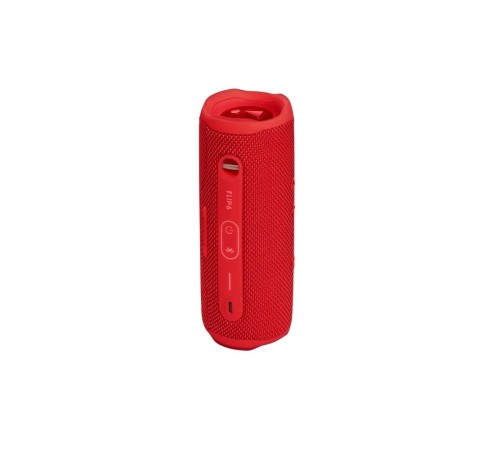 Портативная акустика JBL Flip 6, 30 Вт — мощный звук в красном дизайне.