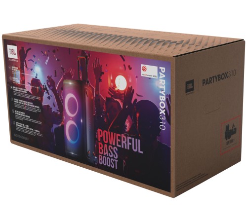 Портативная акустика JBL Partybox 310, 240 Вт — мощный звук в стильном чёрном корпусе