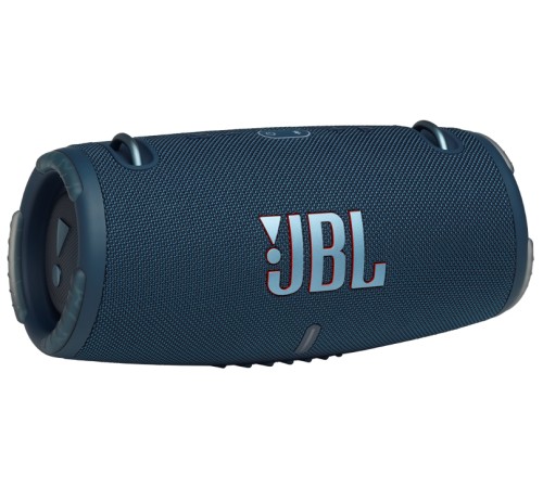 Портативная акустика JBL Xtreme 3 100 Вт синего цвета — мощный звук в компактном корпусе.