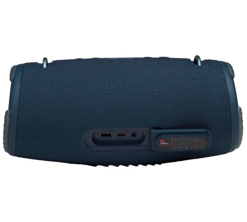 Портативная акустика JBL Xtreme 3 100 Вт синего цвета — мощный звук в компактном корпусе.