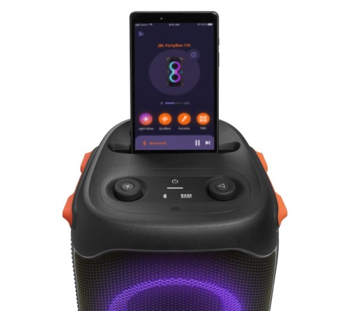 Портативная акустика JBL Partybox 110, 160 Вт: мощный звук в чёрном дизайне