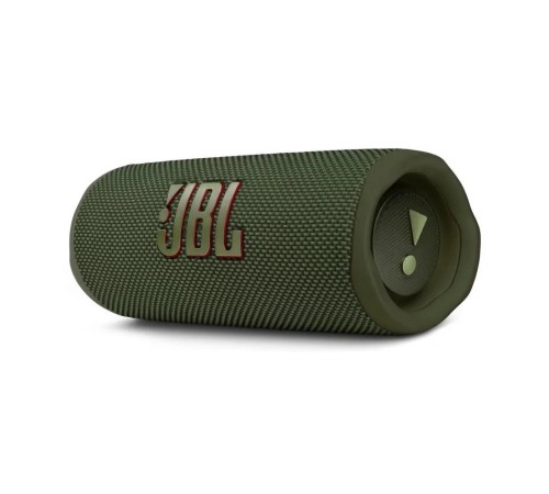 Портативная акустика JBL Flip 6, 30 Вт в зеленом цвете — мощный звук в компактном корпусе.