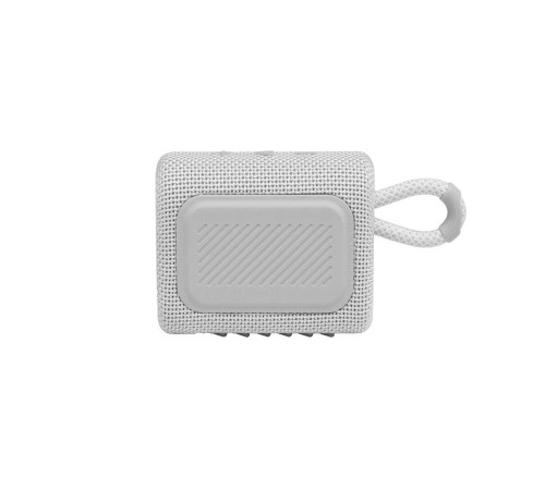 Портативная акустика JBL GO 3 4.2 Вт в белом цвете: качественный звук в компактном корпусе.