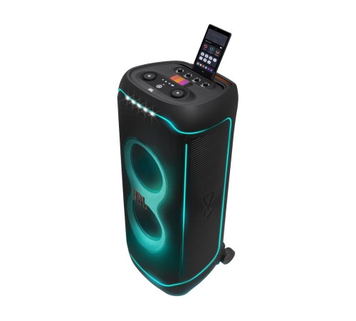 Портативная акустика JBL Partybox Ultimate 1100 Вт: мощный звук в чёрном дизайне