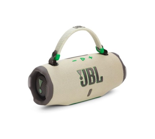 Портативная акустика JBL Charge 6 в бежевом цвете: мощный звук в любом месте