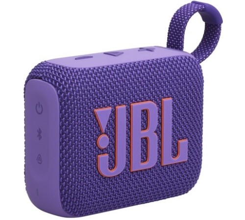 Портативная акустика JBL GO 4, 4.2 Вт, фиолетовый — мощный звук в компактном корпусе.