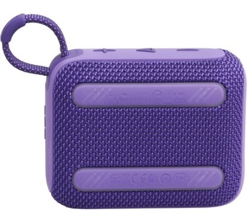 Портативная акустика JBL GO 4, 4.2 Вт, фиолетовый — мощный звук в компактном корпусе.