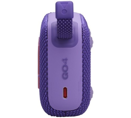 Портативная акустика JBL GO 4, 4.2 Вт, фиолетовый — мощный звук в компактном корпусе.