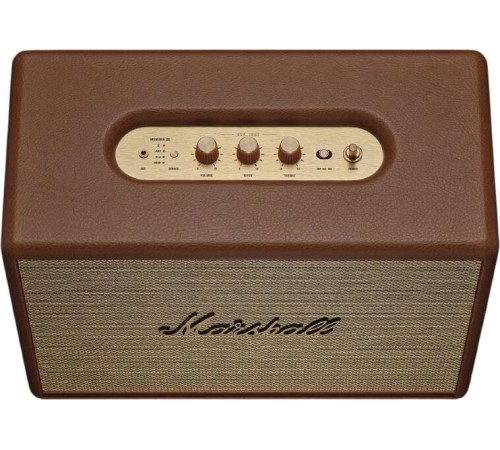 Акустика Marshall Woburn III в коричневом цвете: мощное звучание в элегантном дизайне
