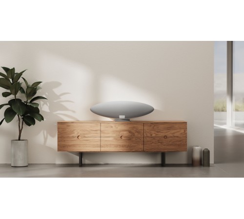 Беспроводная акустика Bowers & Wilkins Zeppelin в жемчужно-сером цвете