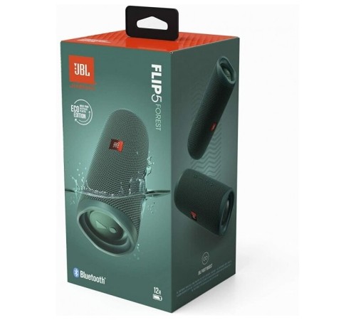 Портативная акустика JBL Flip 5 в цвете forest green: мощный звук в компактном корпусе