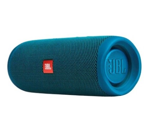 Портативная акустика JBL Flip 5 Eco Edition в цвете ocean blue: мощный звук в компактном корпусе