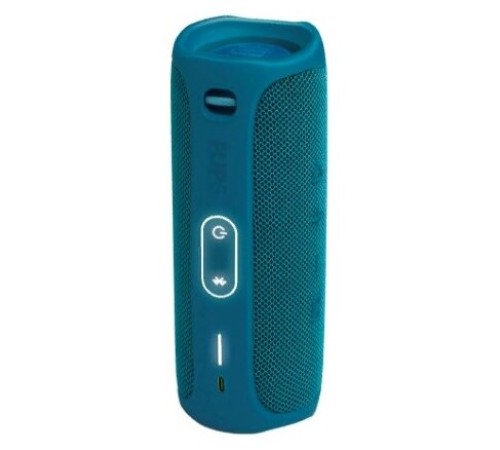 Портативная акустика JBL Flip 5 Eco Edition в цвете ocean blue: мощный звук в компактном корпусе