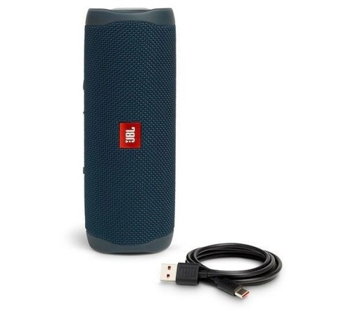 Портативная акустика JBL Flip 5 синего цвета, 20 Вт: качественный звук в любом месте