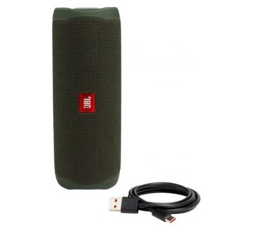 Портативная акустика JBL Flip 5, 20 Вт — зелёный заряд звука в любом месте!